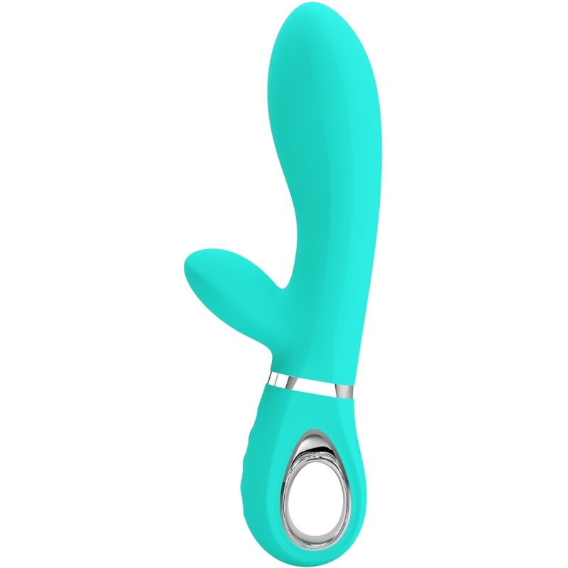 Imagen que nos facilita PRETTY LOVE FLIRTATION de su producto erótico PRETTY LOVE - THOMAS VIBRADOR PUNTO G MULTIFUNCIÓN VERDE AGUA para nuestra categoría "JUGUETES BIENESTAR |Vibradores|Vibradores Punto G".