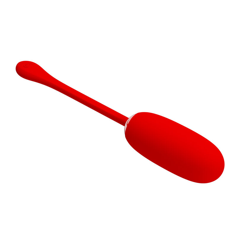 Imagen que nos facilita PRETTY LOVE SMART de su producto erótico PRETTY LOVE - JULIUS HUEVO VIBRADOR IMPERMEBLE & RECARGABLE ROJO para nuestra categoría "JUGUETES BIENESTAR |Juguetes para Mujeres|Estimuladores|Huevos vibradores".