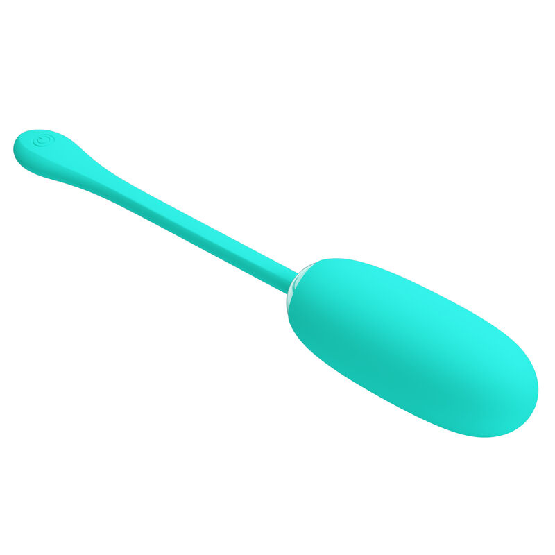 Imagen que nos facilita PRETTY LOVE SMART de su producto erótico PRETTY LOVE - JULIUS HUEVO VIBRADOR IMPERMEBLE & RECARGABLE VERDE AGUA para nuestra categoría "JUGUETES BIENESTAR |Juguetes para Mujeres|Estimuladores|Huevos vibradores".