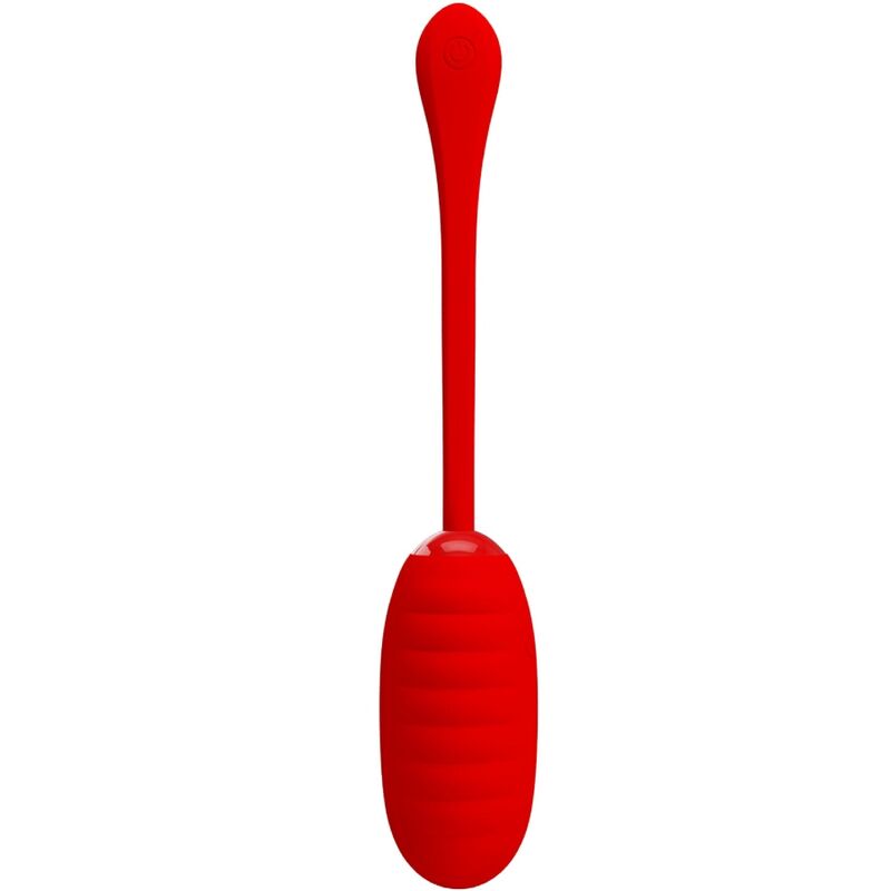 Imagen que nos facilita PRETTY LOVE SMART de su producto erótico PRETTY LOVE - KIRK HUEVO VIBRADOR RECARGABLE ROJO para nuestra categoría "JUGUETES BIENESTAR |Juguetes para Mujeres|Estimuladores|Huevos vibradores".