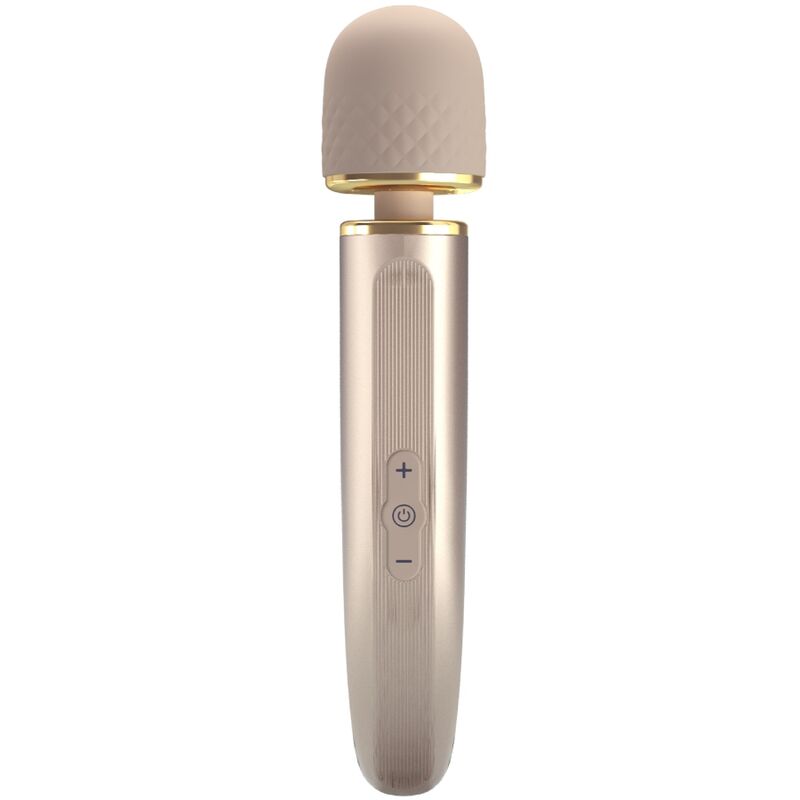 Imagen que nos facilita PRETTY LOVE SMART de su producto erótico PRETTY LOVE - MASAJEADOR 7 MODOS VIBRACIÓN CHAMPAGNE para nuestra categoría "JUGUETES BIENESTAR |Vibradores|Vibrador WAND".