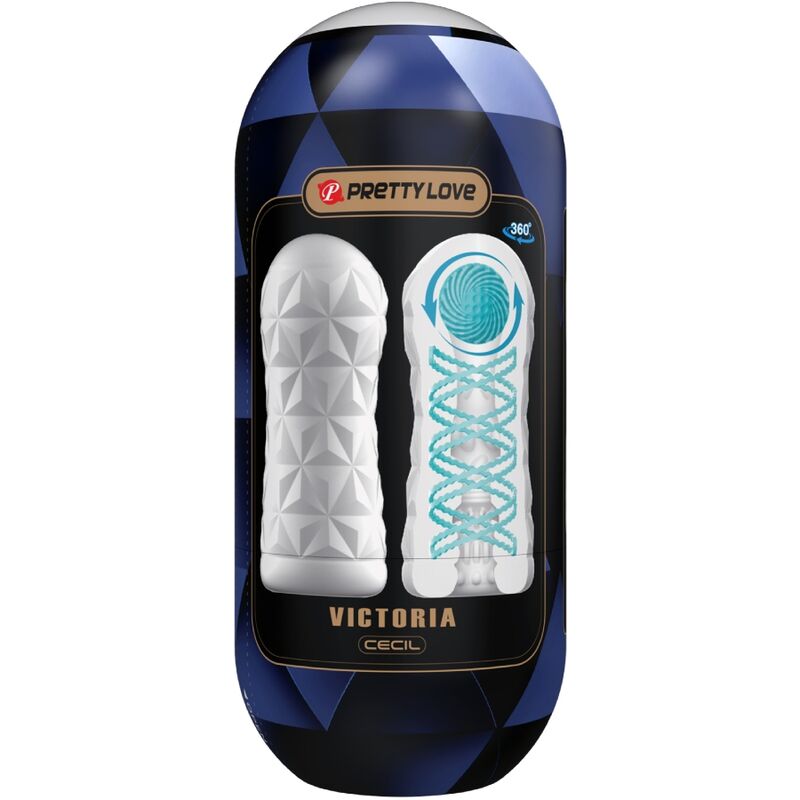 Imagen que nos facilita PRETTY LOVE MALE de su producto erótico PRETTY LOVE - MASTURBADOR VICTORIA CECIL BLANCO para nuestra categoría "JUGUETES BIENESTAR |Juguetes para Hombres|Masturbadores varios".