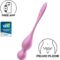 Imagen que nos facilita SATISFYER BALLS de su producto erótico SATISFYER - LOVE BIRDS BOLAS KEGEL VIBRADORAS ROSA para nuestra categoría "JUGUETES BIENESTAR |Juguetes para Mujeres|Estimuladores|Balas vibradoras".