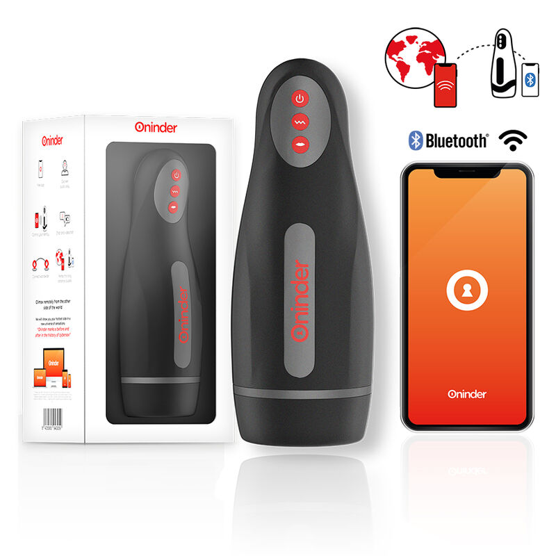 Imagen que nos facilita ONINDER de su producto erótico ONINDER - SEOUL MASTURBADOR MASCULINO DE COMPRESION Y VIBRACIÓN - APP GRATUITA para nuestra categoría "JUGUETES BIENESTAR |Vibradores|Vibradores con APP".