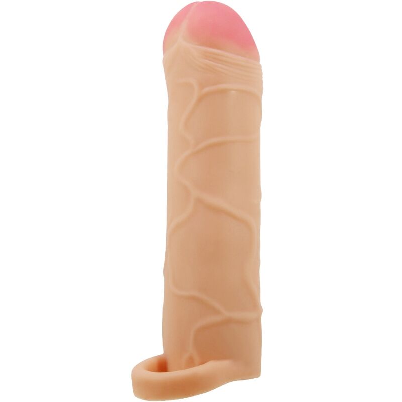 Imagen que nos facilita PRETTY LOVE MALE de su producto erótico PRETTY LOVE - BUNION FUNDA DE PENE EXTENSORA NATURAL para nuestra categoría "JUGUETES BIENESTAR |Juguetes para Hombres|Accesorios para el pene|Fundas Pene con Extensión".