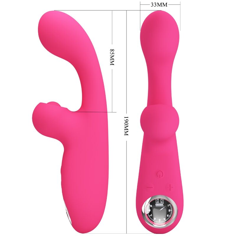 Imagen que nos facilita PRETTY LOVE FLIRTATION de su producto erótico PRETTY LOVE - SKYLAR VIBRADOR ESTIMULADOR ROSA para nuestra categoría "JUGUETES BIENESTAR |Vibradores|Vibradores Rabbit".