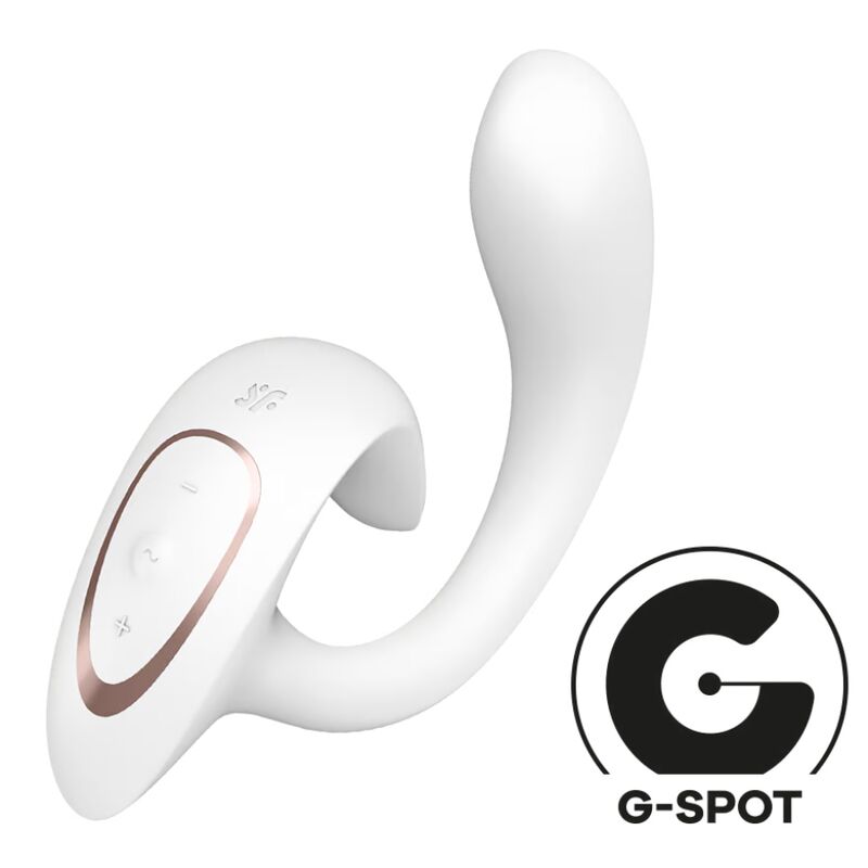 Imagen que nos facilita SATISFYER VIBRATOR de su producto erótico SATISFYER - G FOR GODDESS 1 VIBRADOR RABBIT BLANCO para nuestra categoría "JUGUETES BIENESTAR |Vibradores|Vibradores Rabbit".