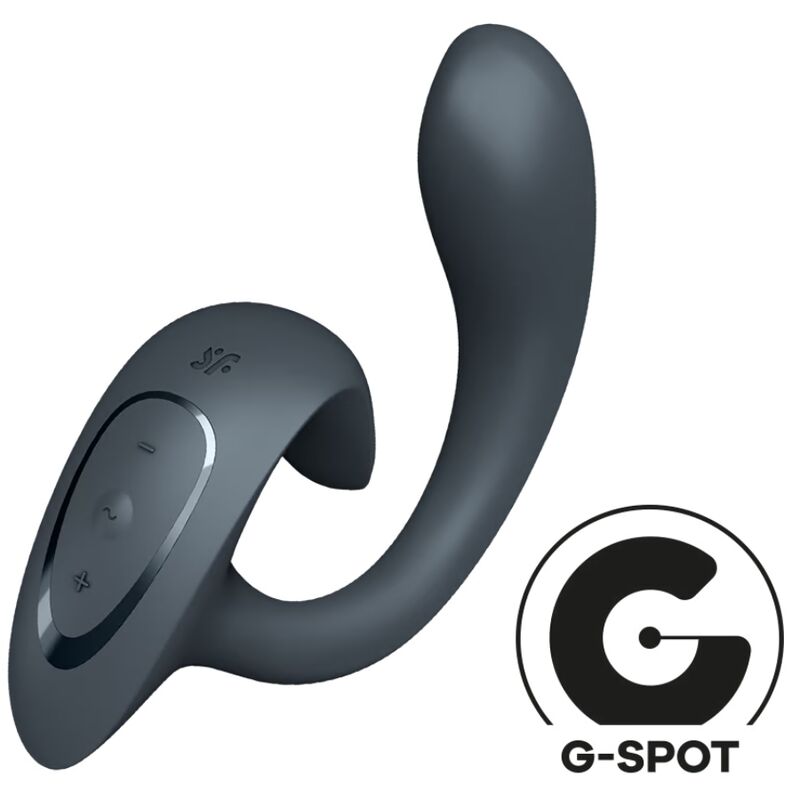 Imagen que nos facilita SATISFYER VIBRATOR de su producto erótico SATISFYER - G FOR GODDESS 1 VIBRADOR RABBIT GRIS OSCURO para nuestra categoría "JUGUETES BIENESTAR |Vibradores|Vibradores Rabbit".