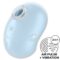 Imagen que nos facilita SATISFYER LAYONS de su producto erótico SATISFYER - CUTIE GHOST VIBRADOR LAY-ON AZUL CLARO para nuestra categoría "JUGUETES BIENESTAR |Vibradores|Vibradores Lay-on Clítoris".