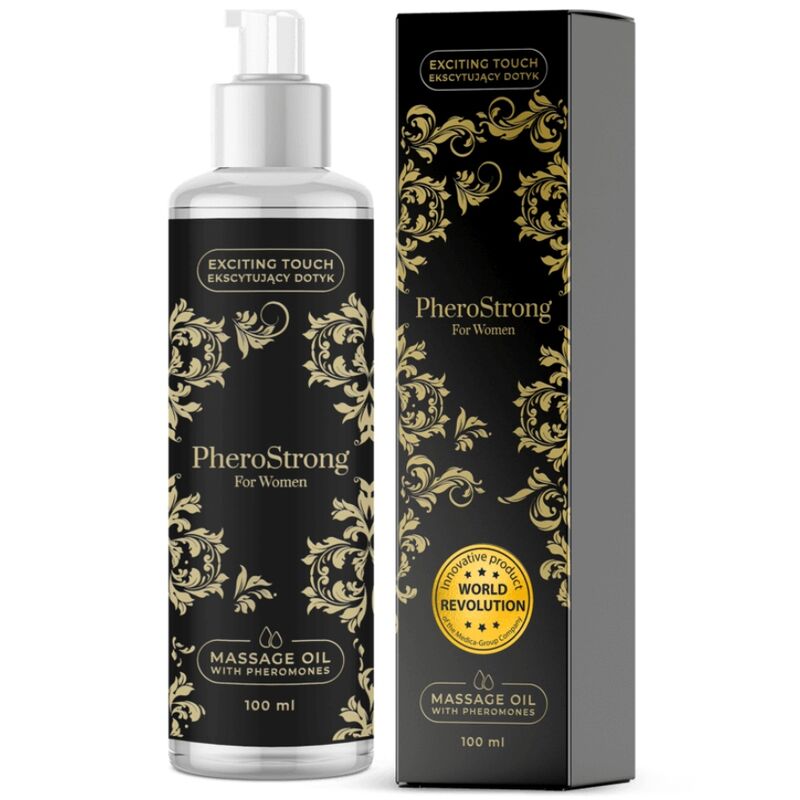 Imagen que nos facilita PHEROSTRONG de su producto erótico PHEROSTRONG - ACEITE DE MASAJE PARA MUJER 100 ML para nuestra categoría "DROGUERÍA |Para Masajes|Aceites con Sabores".