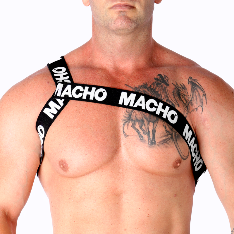 Imagen que nos facilita MACHO UNDERWEAR de su producto erótico MACHO - ARNÉS ROMANO BLANCO S/M para nuestra categoría "MODA & LENCERÍA|Lencería Hombre|Arneses Hombre".