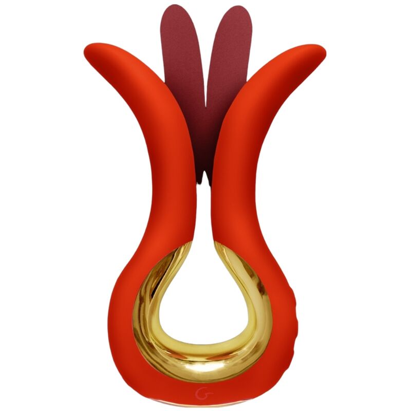 Imagen que nos facilita G-VIBE de su producto erótico G-VIBE - GVIBE MAXI VIBRADOR CON DOS PUNTAS FLEXIBLES CORAL para nuestra categoría "JUGUETES BIENESTAR |Vibradores|Vibradores Punto G".