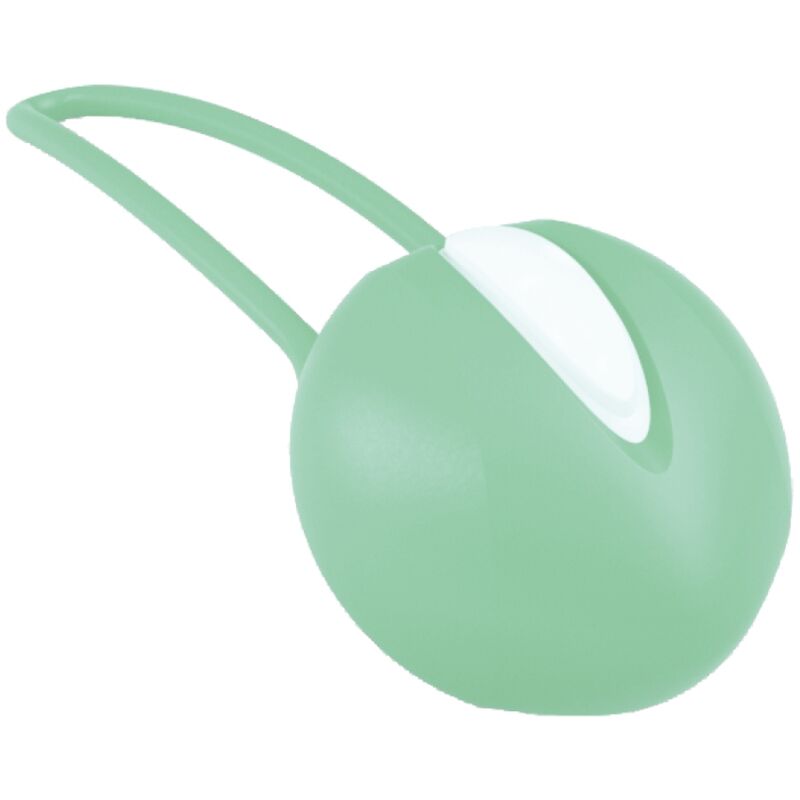 Imagen que nos facilita FUN FACTORY de su producto erótico FUN FACTORY - SMARTBALL UNO BOLA PELVICA BLANCO / VERDE PISTACHO para nuestra categoría "JUGUETES BIENESTAR |Juguetes para Mujeres|Bolas Chinas|Bolas Silicona".