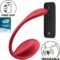 Imagen que nos facilita SATISFYER PARTNER de su producto erótico SATISFYER - SHINY PETAL ESTIMULADOR PUNTO G CONTROL REMOTO ROJO APP GRATUITA para nuestra categoría "JUGUETES BIENESTAR |Vibradores|Vibradores con APP".