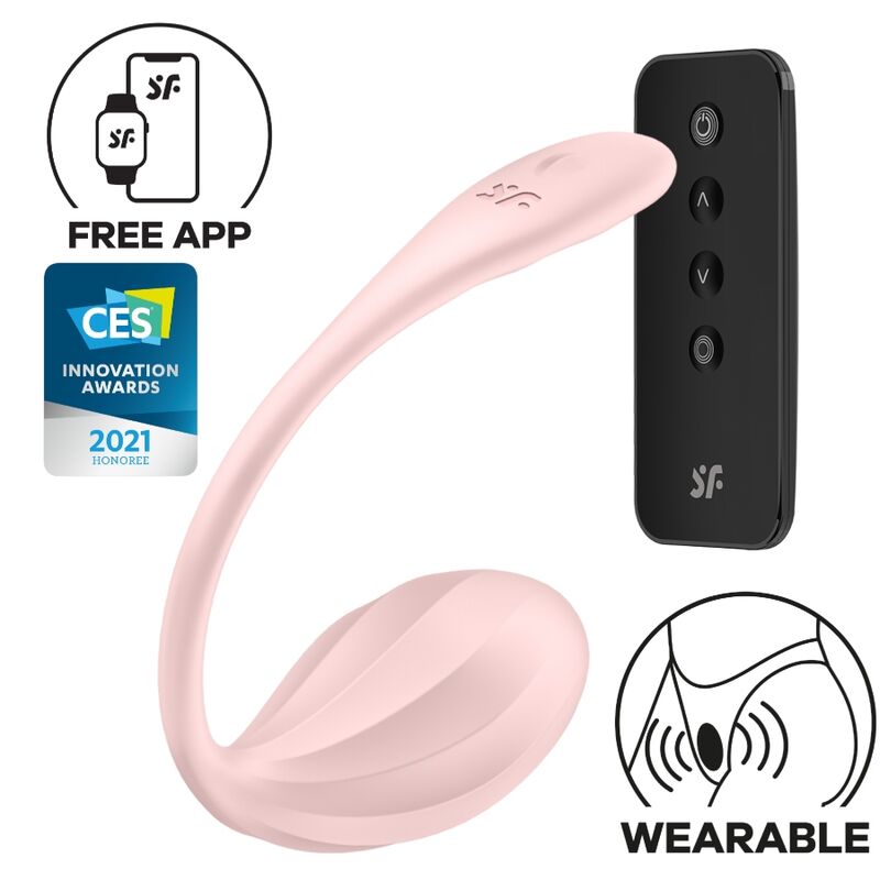 Imagen que nos facilita SATISFYER PARTNER de su producto erótico SATISFYER - RIBBED PETAL ESTIMULADOR PUNTO G CONTROL REMOTO ROSA APP GRATUITA para nuestra categoría "JUGUETES BIENESTAR |Vibradores|Vibradores con APP".