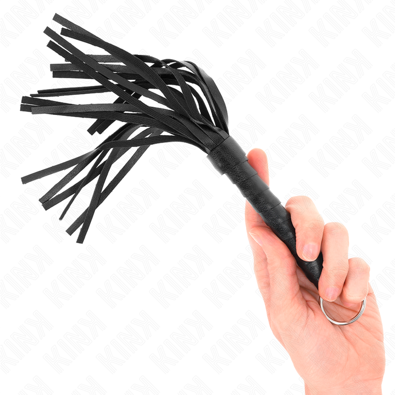 Imagen que nos facilita KINK IMPACT & TOUCH de su producto erótico KINK - LÁTIGO SIMPLE MINI NEGRO 28 CM para nuestra categoría "BDSM & BONDAGE |Artículos BDSM|Látigos BDSM".