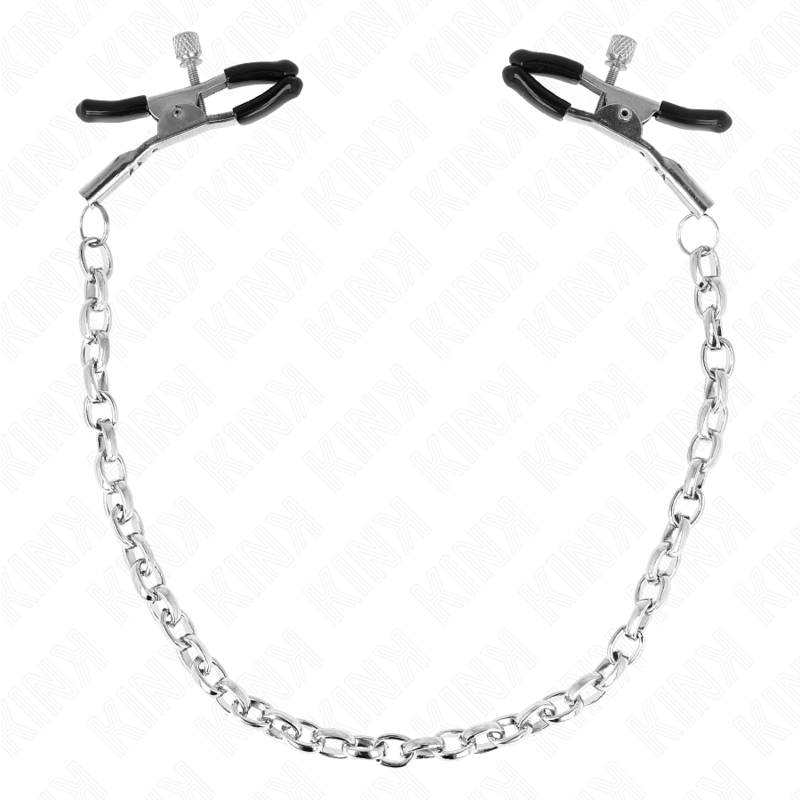 Imagen que nos facilita KINK NIPPLE GRIP de su producto erótico KINK - PINZAS PARA PEZONES CON CADENA GRUESA 30 CM para nuestra categoría "BDSM & BONDAGE |Artículos BDSM|Pinzas Pezones BDSM".