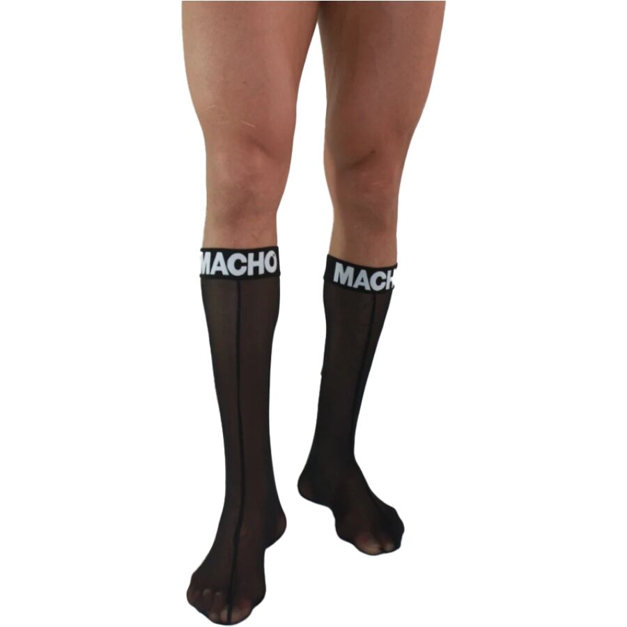 Imagen que nos facilita MACHO UNDERWEAR de su producto erótico MACHO - CALCETINES FINOS NEGRO TALLA ÚNICA para nuestra categoría "MODA & LENCERÍA|Lencería Hombre|Calcetines".