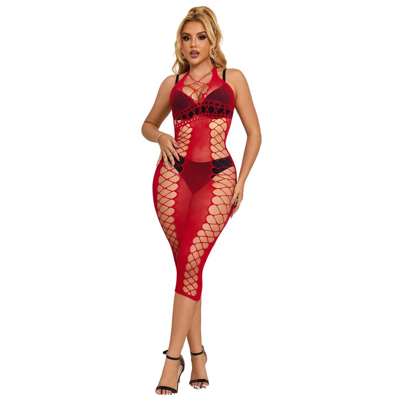 Imagen que nos facilita SUBBLIME DRESSES de su producto erótico SUBBLIME - 952327 VESTIDO DE REJILLA LARGO ROJO TALLA ÚNICA para nuestra categoría "MODA & LENCERÍA|Lencería Mujer|Lencería Picante|Vestidos Sexys".