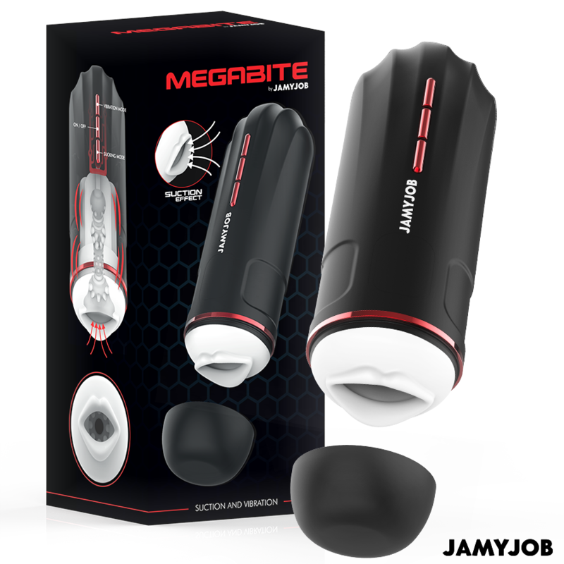 Imagen que nos facilita JAMYJOB de su producto erótico JAMYJOB - MEGABITE MASTURBADOR BOCA AUTOMTICO 5 MODOS ONDAS ESTIMULADORAS Y VIBRACIÓN para nuestra categoría "JUGUETES BIENESTAR |Juguetes para Hombres|Masturbador Boca".