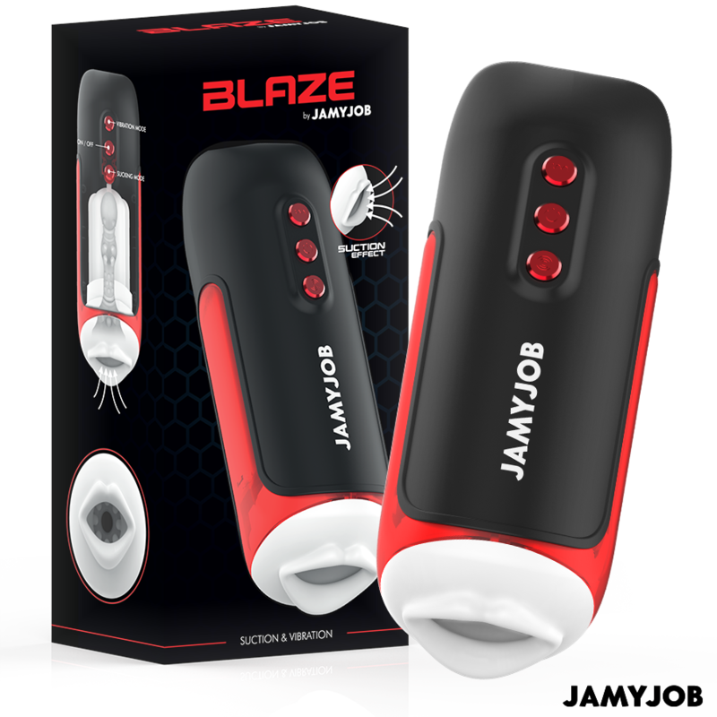 Imagen que nos facilita JAMYJOB de su producto erótico JAMYJOB - BLAZE MASTURBADOR BOCA AUTOMTICO 5 MODOS ONDAS ESTIMULADORAS Y VIBRACIÓN para nuestra categoría "JUGUETES BIENESTAR |Juguetes para Hombres|Masturbador Boca".