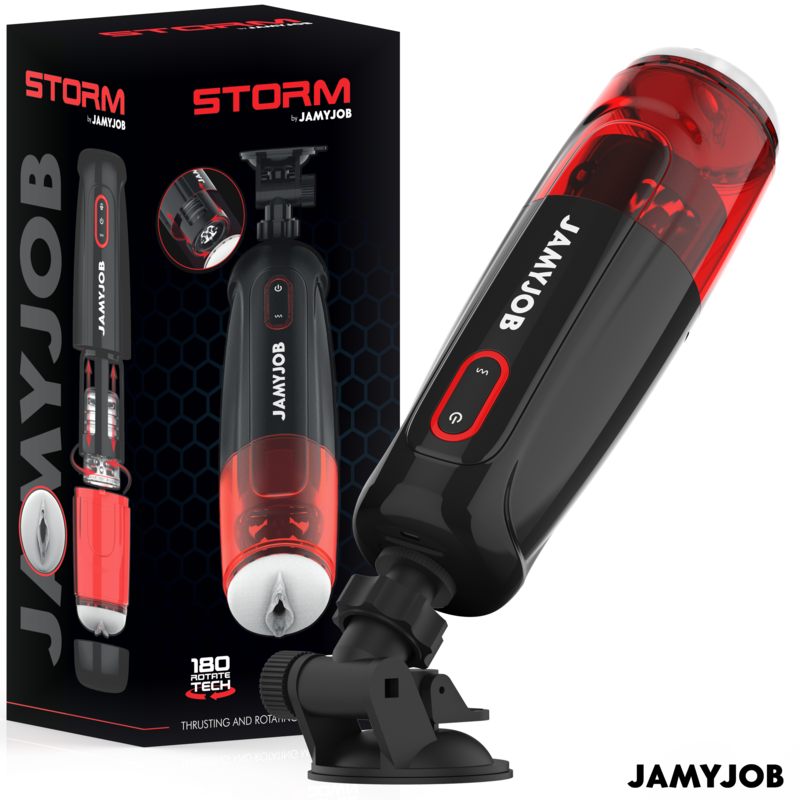 Imagen que nos facilita JAMYJOB de su producto erótico JAMYJOB - STORM MASTURBADOR VAGINA AUTOMÁTICO 10 MODOS ROTACIÓN Y EMPUJE para nuestra categoría "JUGUETES BIENESTAR |Juguetes para Hombres|Vaginas con vibración".