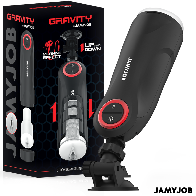Imagen que nos facilita JAMYJOB de su producto erótico JAMYJOB - GRAVITY MASTURBADOR VAGINA AUTOMÁTICO 5 MODOS DE EMPUJE Y EFECTO SONIDO para nuestra categoría "JUGUETES BIENESTAR |Juguetes para Hombres|Vaginas con vibración".