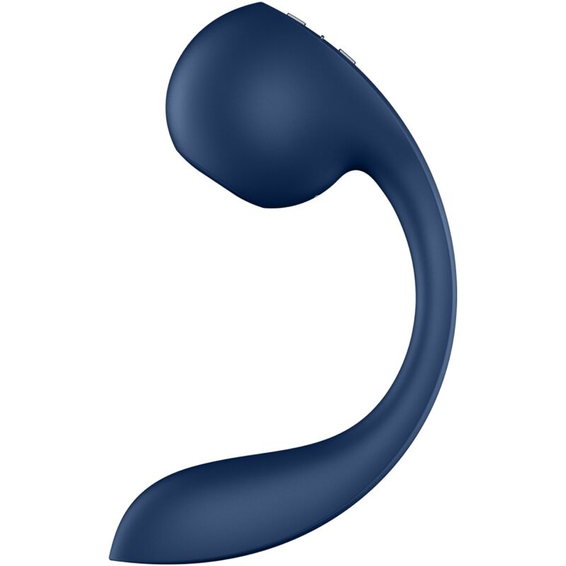 Imagen que nos facilita SATISFYER AIR PULSE de su producto erótico SATISFYER - PRO+ WAVE 4 ESTIMULADOR PUNTO G & AIR PULSE APLICACIÓN GRATUITA AZUL OSCURO para nuestra categoría "JUGUETES BIENESTAR |Vibradores|Vibradores Succionadores Ondas Presión".