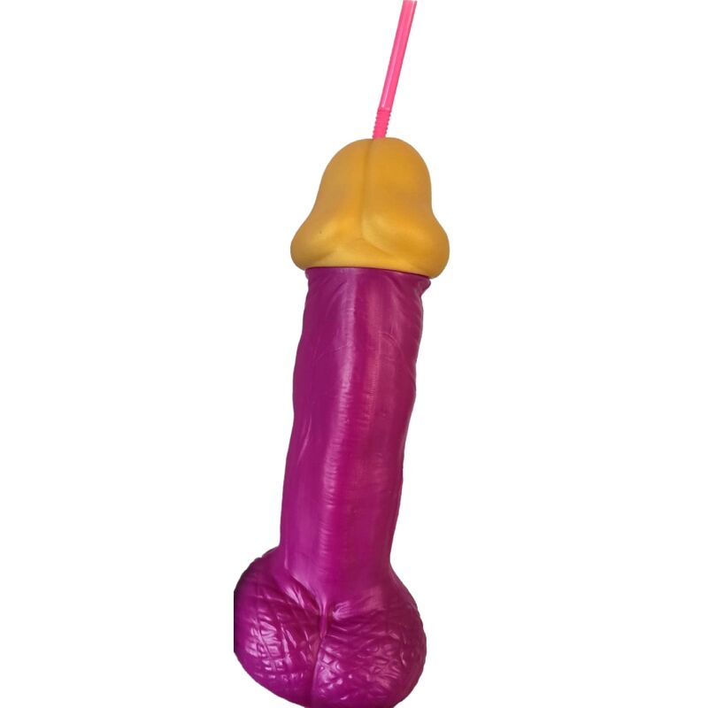 Imagen que nos facilita DIABLO PICANTE de su producto erótico DIABLO PICANTE - VASO PENE PLSTICO FUCSIA para nuestra categoría "ARTÍCULOS VARIOS|Articulos divertidos|Complementos".