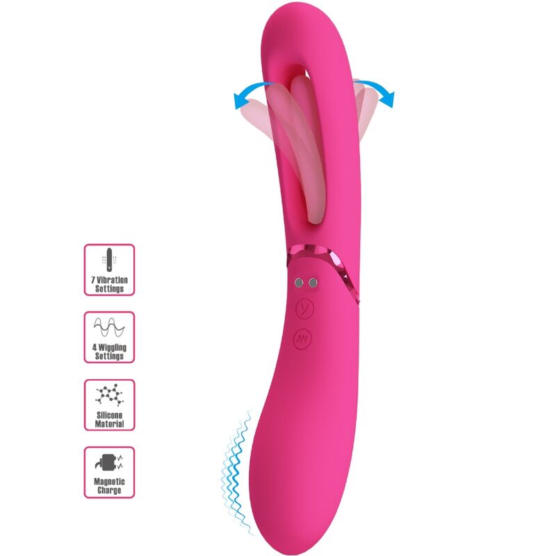Imagen que nos facilita ROMANCE de su producto erótico ROMANCE - LEXIE VIBRADOR PUNTO G 7 VIBRACIONES ROSA para nuestra categoría "JUGUETES BIENESTAR |Vibradores|Vibradores Punto G".