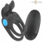 Imagen que nos facilita INTENSE COUPLES TOYS de su producto erótico INTENSE - SAM ANILLO DOBLE VIBRADOR PENE 10 VIBRACIONES NEGRO para nuestra categoría "JUGUETES BIENESTAR |Juguetes para Hombres|Accesorios para el pene|Anillos Pene|Anillos con Vibración".
