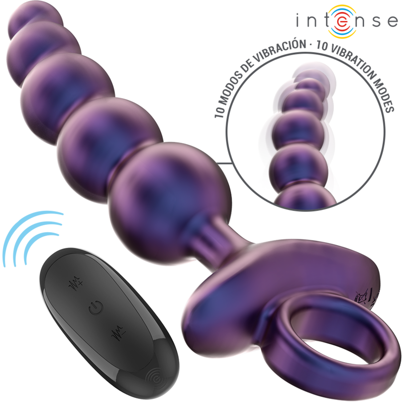Imagen que nos facilita INTENSE ANAL TOYS de su producto erótico INTENSE - TITO PLUG ANAL VIBRADOR MODELO 3 CONTROL REMOTO para nuestra categoría "JUGUETES BIENESTAR |Anal|Vibradores Anales".