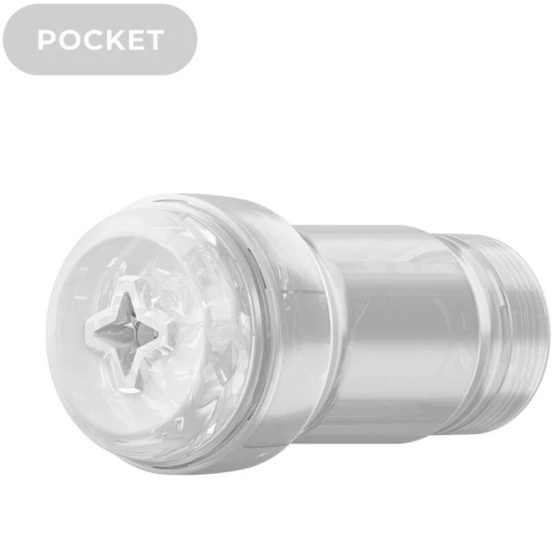 Imagen que nos facilita KIIROO de su producto erótico KIIROO - FEEL POCKET STROKER CRYSTAL BY KIIROO TRANSPARENTE para nuestra categoría "JUGUETES BIENESTAR |Juguetes para Hombres|Masturbadores varios".