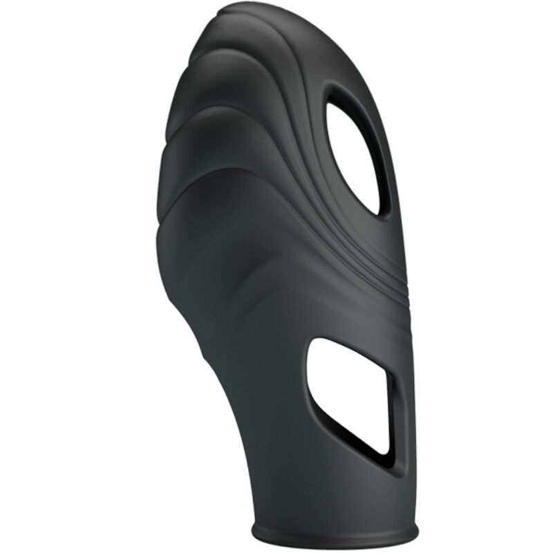 Imagen que nos facilita PRETTY LOVE de su producto erótico PRETTY LOVE - LICH VIBRADOR DE DEDO SILICONA NEGRO para nuestra categoría "JUGUETES BIENESTAR |Vibradores|Vibradores Dedo".