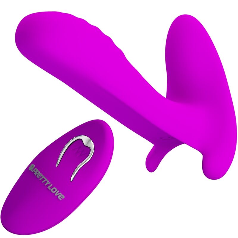 Imagen que nos facilita PRETTY LOVE de su producto erótico PRETTY LOVE - MASAJEADOR & VIBRADOR 12 VIBRACIONES CONTROL REMOTO MORADO para nuestra categoría "JUGUETES BIENESTAR |Vibradores|Vibradores HI-TECH".