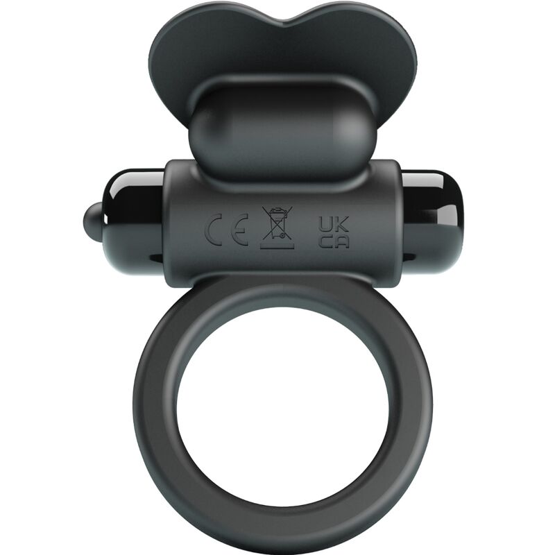Imagen que nos facilita PRETTY LOVE de su producto erótico PRETTY LOVE - DEBONAIRE ANILLO VIBRADOR CONEJO 10 VIBRACIONES NEGRO para nuestra categoría "JUGUETES BIENESTAR |Juguetes para Hombres|Accesorios para el pene|Anillos Pene|Anillos con Vibración".