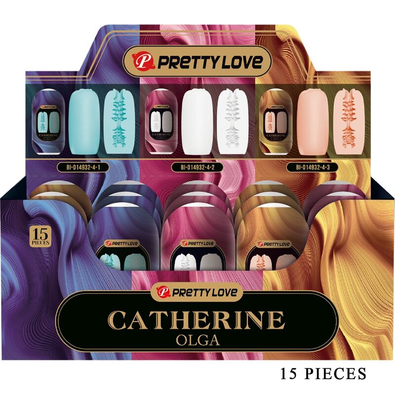 Imagen que nos facilita PRETTY LOVE de su producto erótico PRETTY LOVE - OLGA PACK 15 MASTRUBADORES MASCULINOS VARIOS para nuestra categoría "JUGUETES BIENESTAR |Juguetes para Hombres|Masturbadores varios".