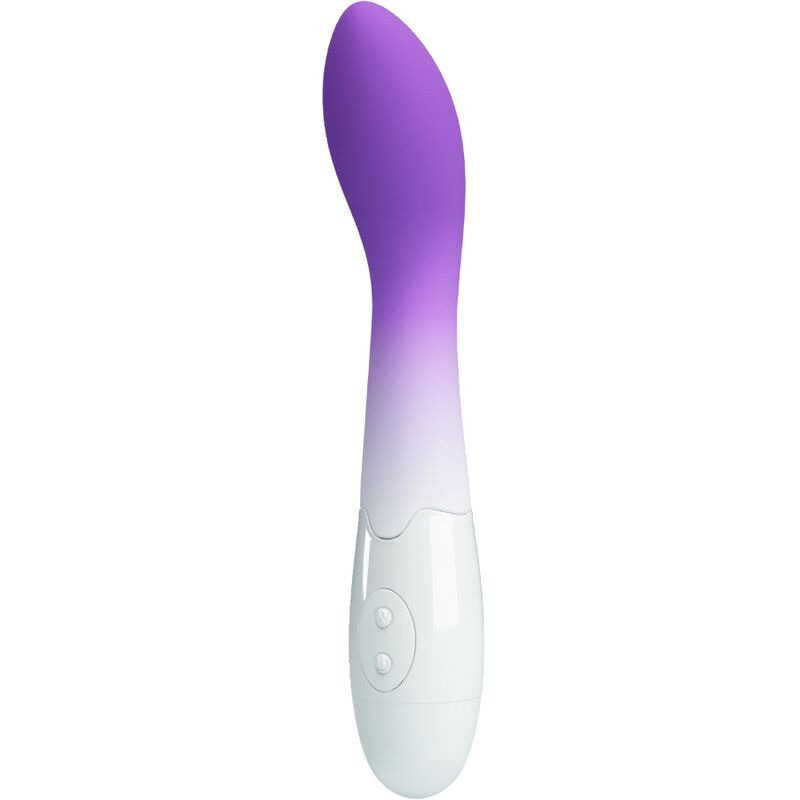 Imagen que nos facilita PRETTY LOVE de su producto erótico PRETTY LOVE - BISHOP VIBRADOR PUNTO G 30 VIBRACIONES MORADO para nuestra categoría "JUGUETES BIENESTAR |Vibradores|Vibradores Punto G".