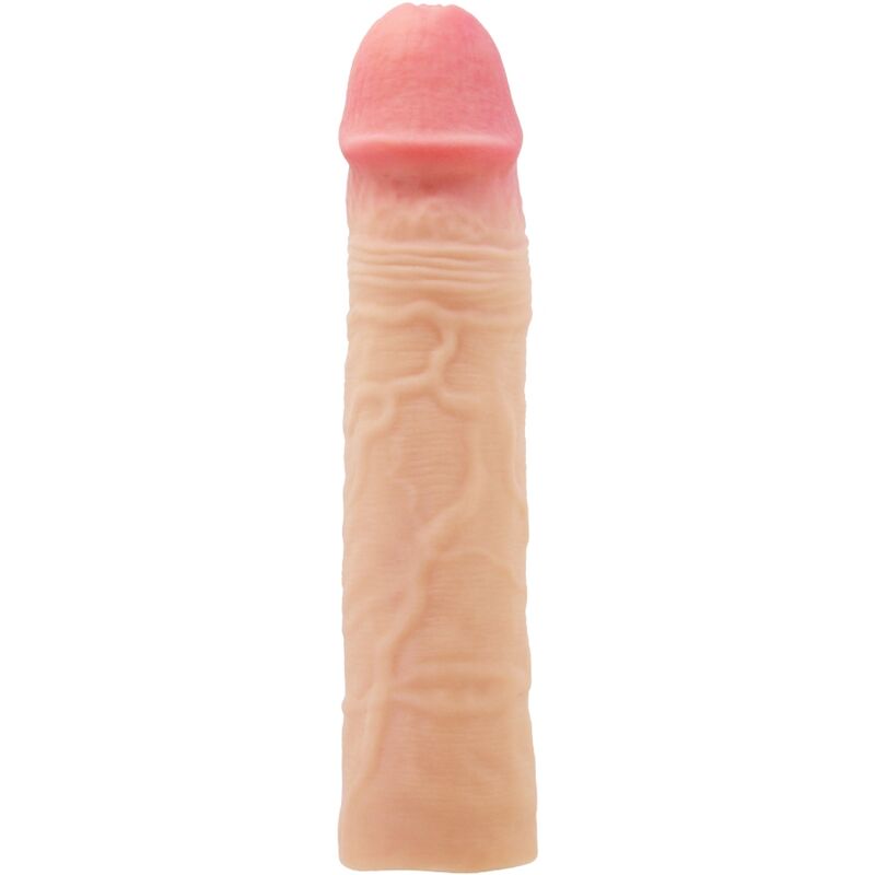Imagen que nos facilita PRETTY LOVE de su producto erótico PRETTY LOVE - CHELSEA FUNDA PENE CON EXTENSIÓN DE 7.6 CM NATURAL para nuestra categoría "JUGUETES BIENESTAR |Juguetes para Hombres|Accesorios para el pene|Fundas Pene con Extensión".
