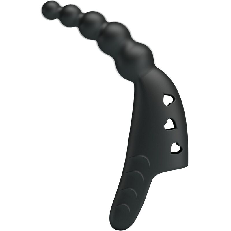 Imagen que nos facilita PRETTY LOVE de su producto erótico PRETTY LOVE - JORDIN VIBRADOR DE DEDO 10 VIBRACIONES NEGRO para nuestra categoría "JUGUETES BIENESTAR |Vibradores|Vibradores Dedo".