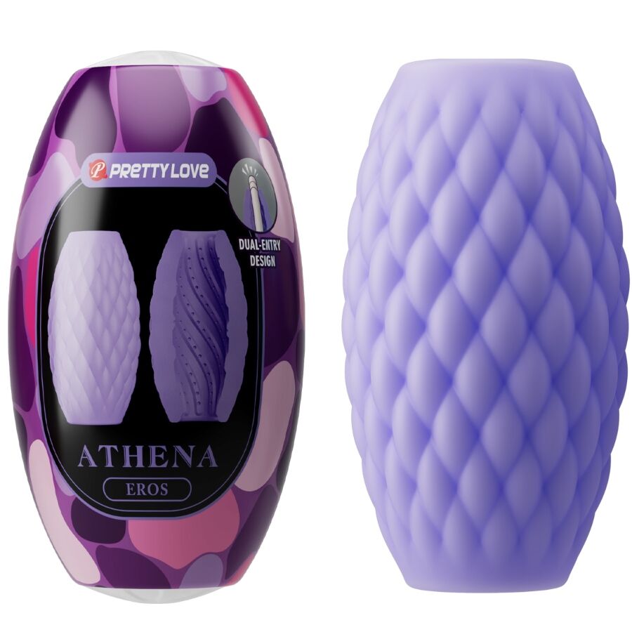 Imagen que nos facilita PRETTY LOVE de su producto erótico PRETTY LOVE - ATHENA EROS MASTURBADOR MASCULINO SILICONA MORADO para nuestra categoría "JUGUETES BIENESTAR |Juguetes para Hombres|Masturbadores varios".