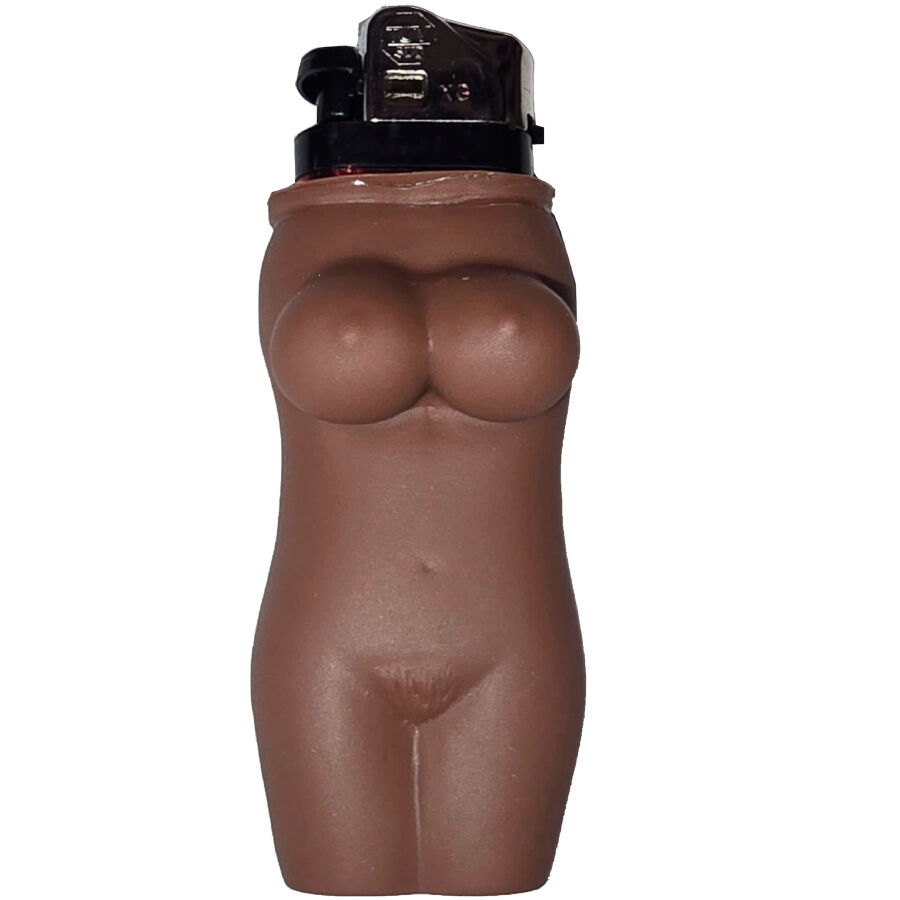 Imagen que nos facilita DIABLO PICANTE de su producto erótico DIABLO PICANTE - MECHERO CUERPO MUJER MULATA para nuestra categoría "ARTÍCULOS VARIOS|Articulos divertidos|Mecheros".