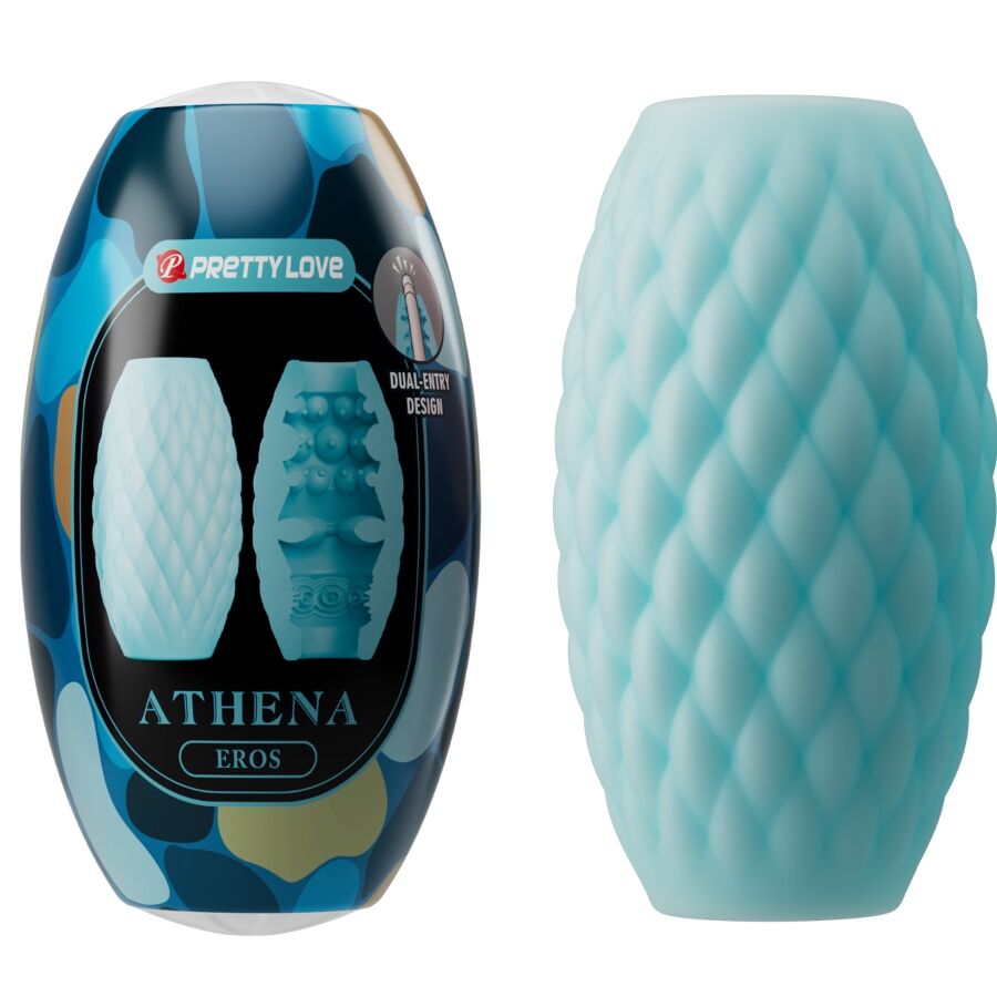 Imagen que nos facilita PRETTY LOVE de su producto erótico PRETTY LOVE - ATHENA EROS MASTURBADOR MASCULINO SILICONA CELESTE para nuestra categoría "JUGUETES BIENESTAR |Juguetes para Hombres|Masturbadores varios".