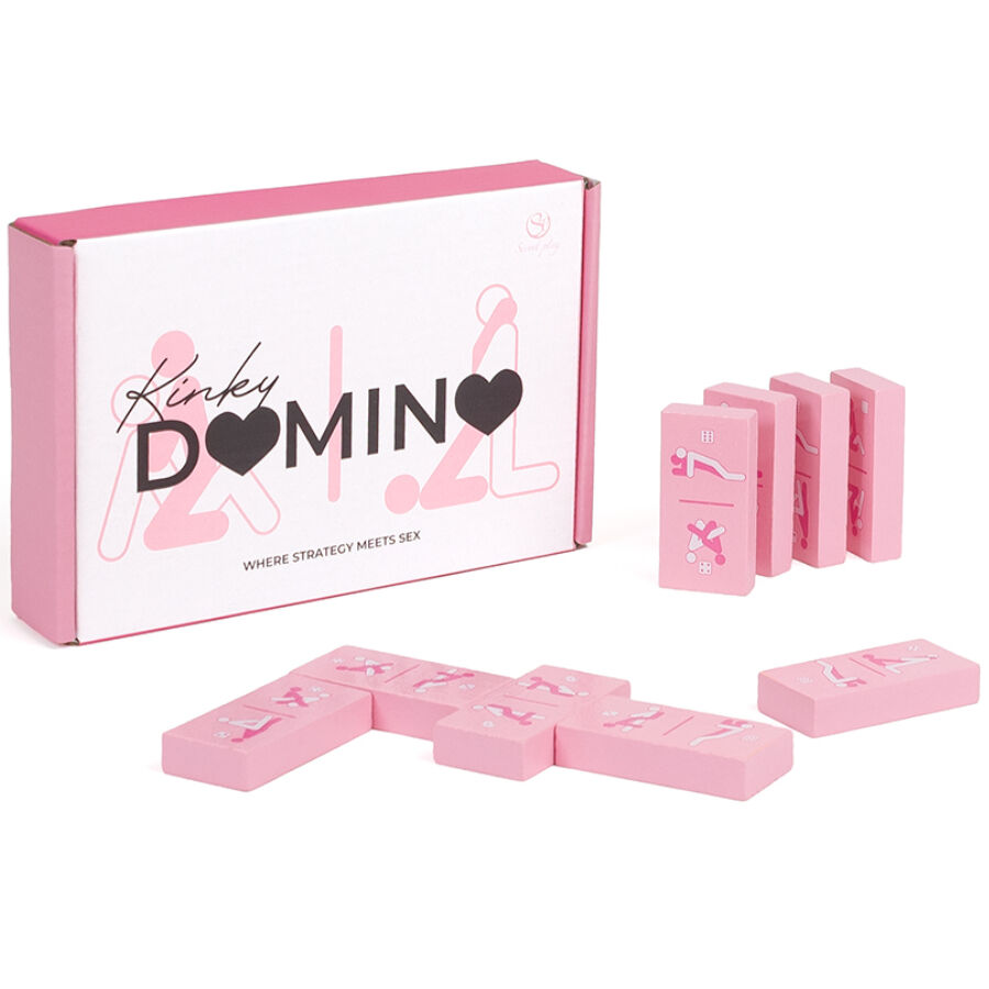 Imagen que nos facilita SECRETPLAY 100% GAMES de su producto erótico SECRETPLAY - JUEGO DE MADERA KINKY DOMINO para nuestra categoría "JUEGOS |Juegos de mesa".