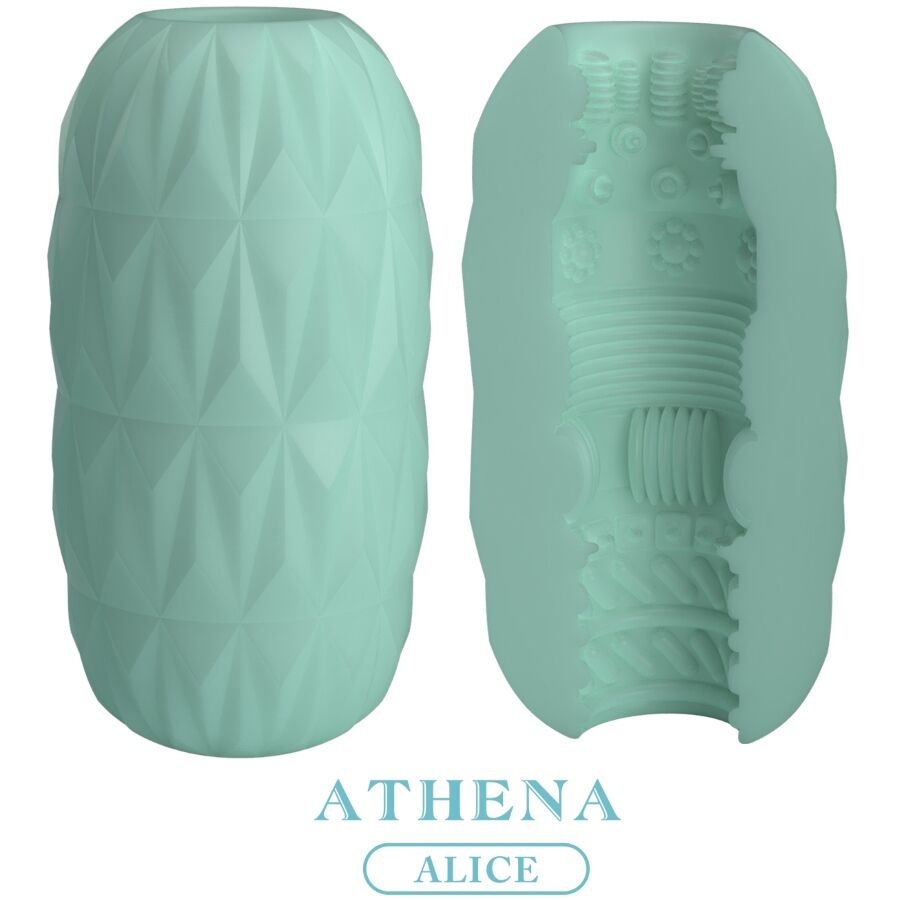 Imagen que nos facilita PRETTY LOVE de su producto erótico PRETTY LOVE - ATHENA ALICE MASTURBADOR MASCULINO TURQUESA para nuestra categoría "JUGUETES BIENESTAR |Juguetes para Hombres|Masturbadores varios".