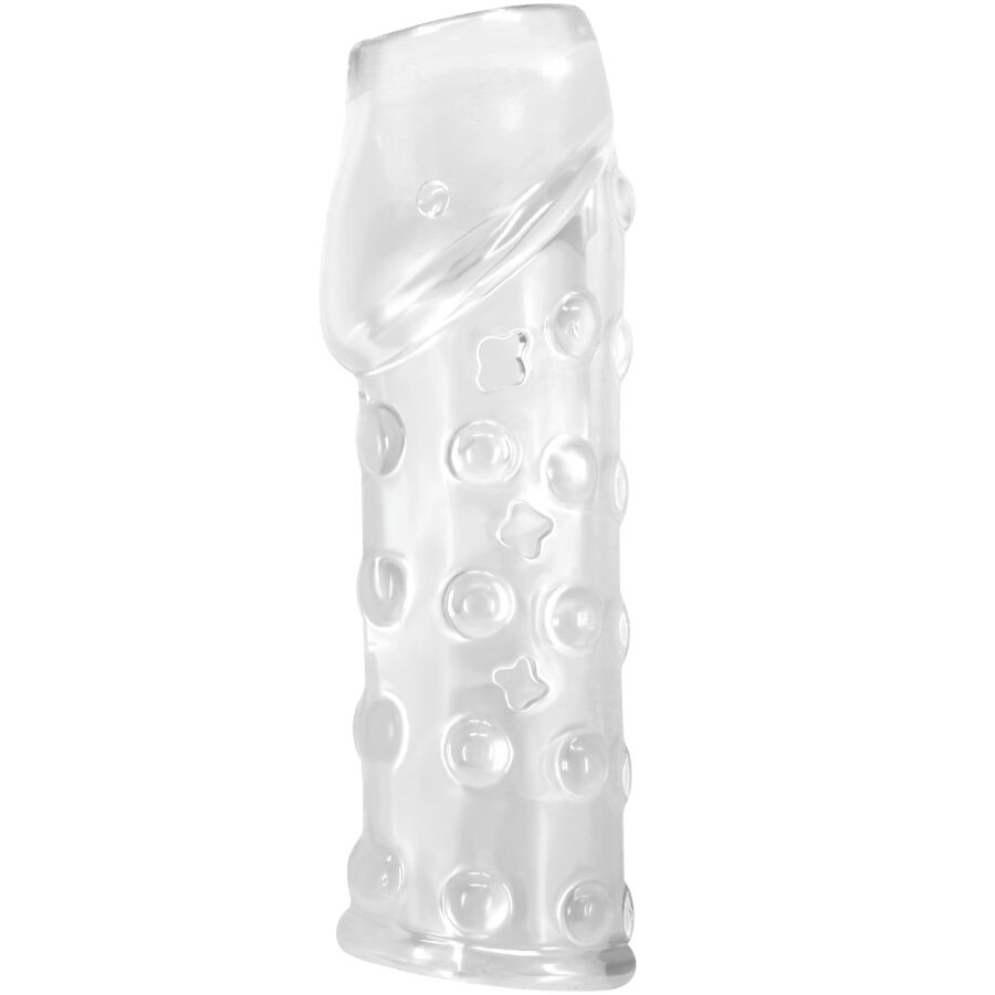 Imagen que nos facilita PRETTY LOVE MALE de su producto erótico PRETTY LOVE - FUNDA PARA PENE APRETADA Y VOLUMINIZADORA TRANSPARENTE para nuestra categoría "JUGUETES BIENESTAR |Juguetes para Hombres|Accesorios para el pene|Fundas Pene sin extensión".
