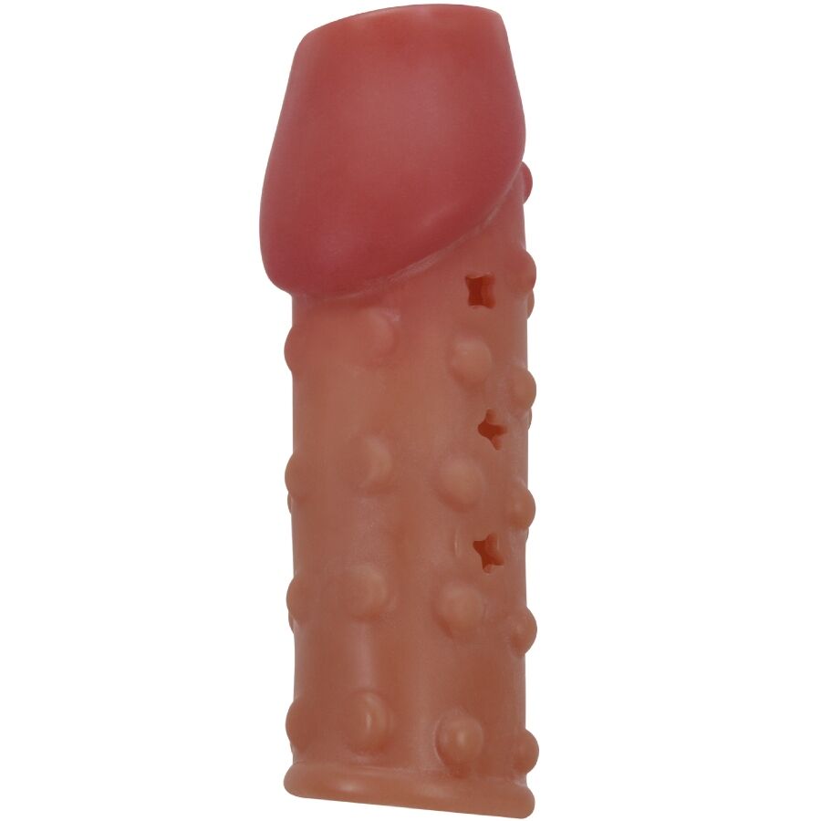 Imagen que nos facilita PRETTY LOVE MALE de su producto erótico PRETTY LOVE - FUNDA PARA PENE APRETADA Y VOLUMINIZADORA NATURAL para nuestra categoría "JUGUETES BIENESTAR |Juguetes para Hombres|Accesorios para el pene|Fundas Pene sin extensión".