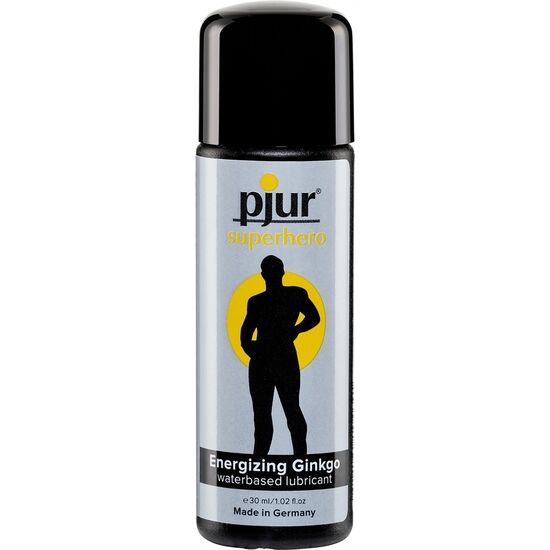 Imagen que nos facilita PJUR de su producto erótico PJUR - SUPERHERO LUBRICANTE ENERGIZANTE GINKGO 30 ML para nuestra categoría "DROGUERÍA |Lubricantes|Base Agua".