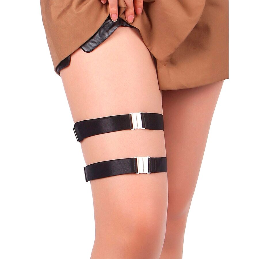 Imagen que nos facilita SUBBLIME ACCESORIES de su producto erótico SUBBLIME - 957476 LIGUEROS AJUSTABLES NEGROS para nuestra categoría "MODA & LENCERÍA|Lencería Mujer|Lencería Picante|Ligueros".