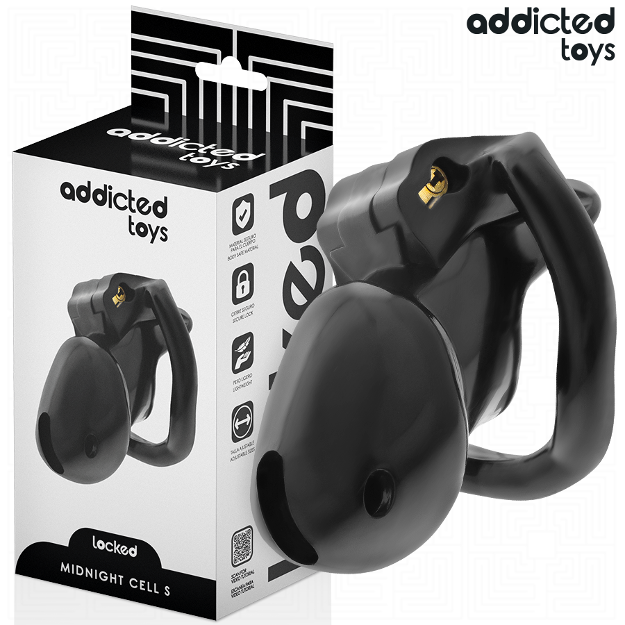 Imagen que nos facilita ADDICTED TOYS LOCKED de su producto erótico ADDICTED TOYS LOCKED - MINDNIGHT CELL JAULA PARA PENE TALLA S 4.8 CM para nuestra categoría "BDSM & BONDAGE |Artículos BDSM|Jaulas Pene BDSM".